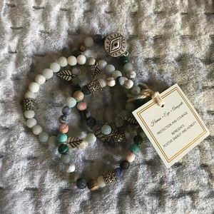 Hamsa,Ege,Amazanite bracelet